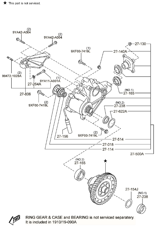 2023 Mazda CX-9 Transfer Case